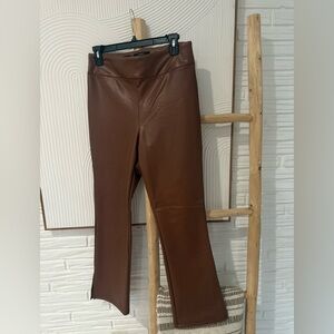 Forever 21 Chestnut Faux Leather Pants